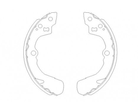 Brake Shoe Set KBS-8905 Kavo parts