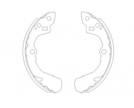 Brake Shoe Set KBS-8905 Kavo parts, Image 2