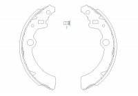 Brake Shoe Set KBS-8907 Kavo parts