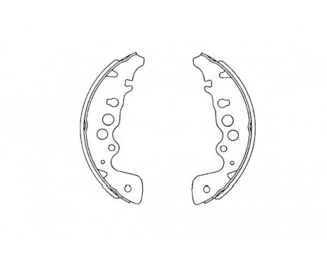 Brake Shoe Set KBS-8908 Kavo parts