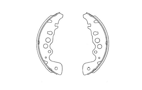 Brake Shoe Set KBS-8908 Kavo parts