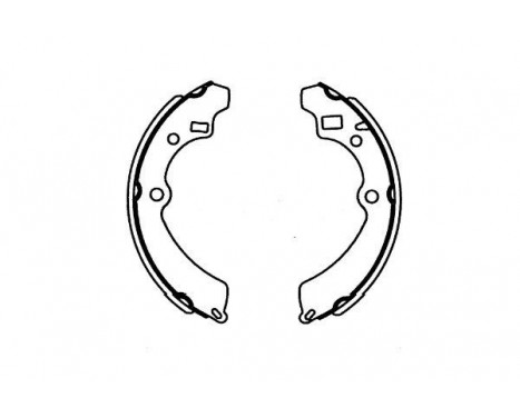 Brake Shoe Set KBS-8909 Kavo parts, Image 2