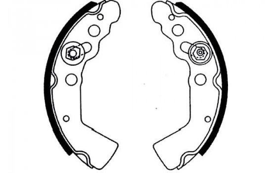 Brake Shoe Set KBS-8922 Kavo parts