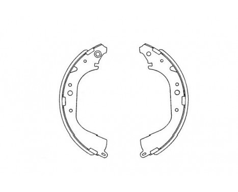 Brake Shoe Set KBS-9901 Kavo parts