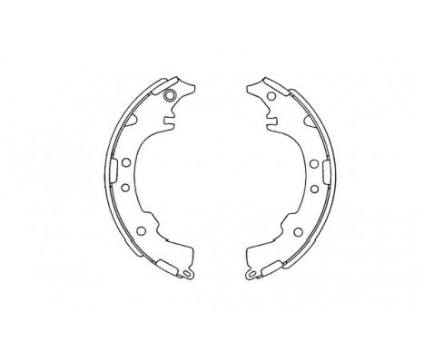 Brake Shoe Set KBS-9903 Kavo parts