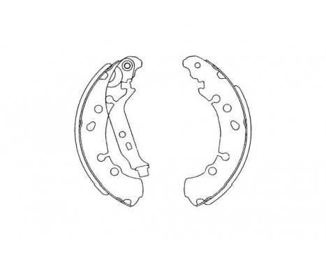 Brake Shoe Set KBS-9906 Kavo parts