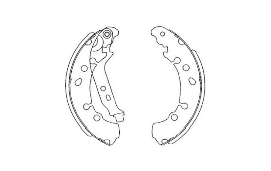 Brake Shoe Set KBS-9906 Kavo parts