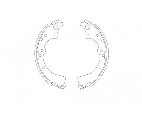 Brake Shoe Set KBS-9908 Kavo parts