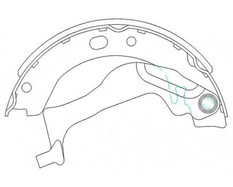 Brake Shoe Set KBS-9909 Kavo parts
