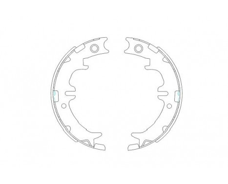 Brake Shoe Set KBS-9910 Kavo parts