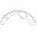 Brake Shoe Set KBS-9916 Kavo parts
