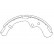 Brake Shoe Set KBS-9916 Kavo parts, Thumbnail 2