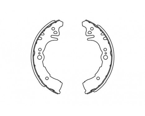 Brake Shoe Set KBS-9917 Kavo parts