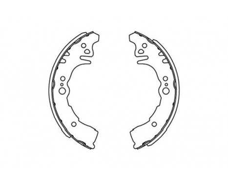 Brake Shoe Set KBS-9917 Kavo parts, Image 2