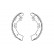 Brake Shoe Set KBS-9917 Kavo parts, Thumbnail 2