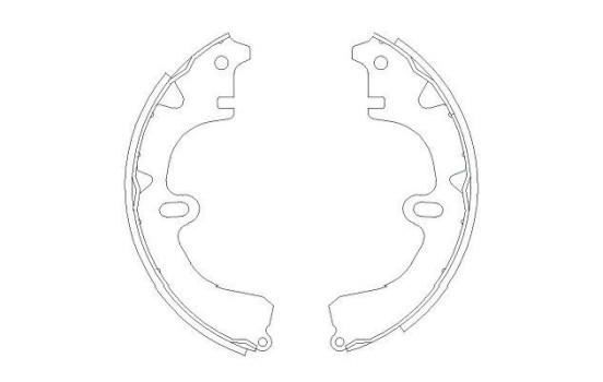 Brake Shoe Set KBS-9918 Kavo parts, Image 2