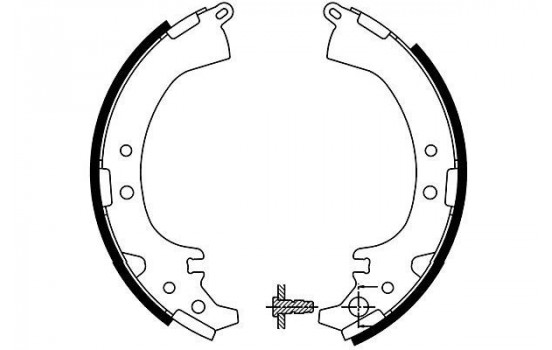 Brake Shoe Set KBS-9930 Kavo parts