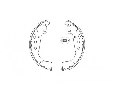 Brake Shoe Set KBS-9941 Kavo parts