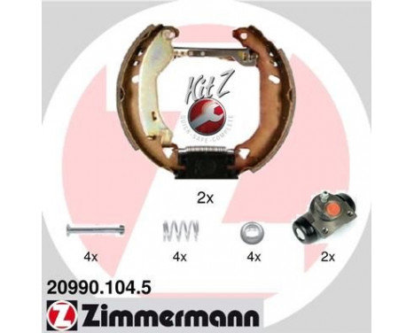 Brake Shoe Set KIT Z, Image 2
