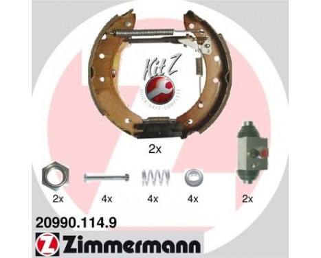 Brake Shoe Set KIT Z, Image 2