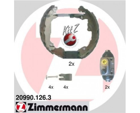 Brake Shoe Set KIT Z, Image 2