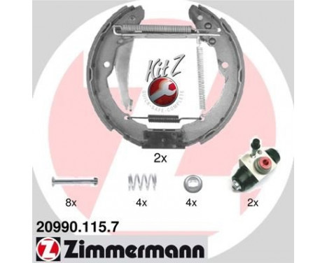 Brake Shoe Set KIT Z, Image 2