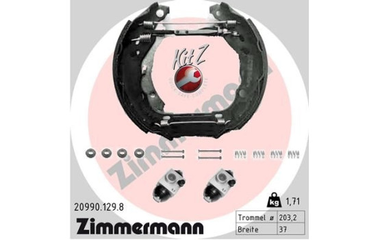 Brake Shoe Set KIT Z, Image 2