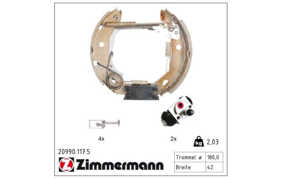 Brake Shoe Set KIT Z, Image 2
