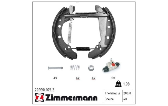 Brake Shoe Set KIT Z, Image 2