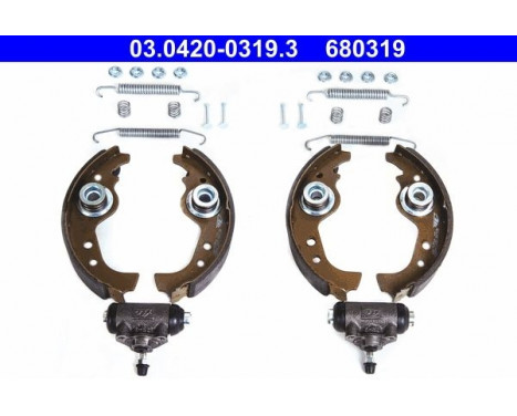 Brake Shoe Set Original ATE Kit 03.0420-0319.3, Image 2