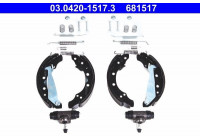 Brake Shoe Set Original ATE Kit 03.0420-1517.3