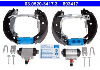 Brake Shoe Set Original ATE TopKit 03.0520-3417.3