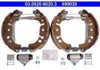 Brake Shoe Set Original ATE TopKit 03.0520-9020.3