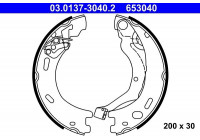 Brake Shoe Set, parking brake 03.0137-3040.2 ATE