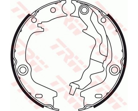 Brake Shoe Set, parking brake GS8781 TRW