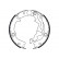 Brake Shoe Set, parking brake GS8781 TRW, Thumbnail 2