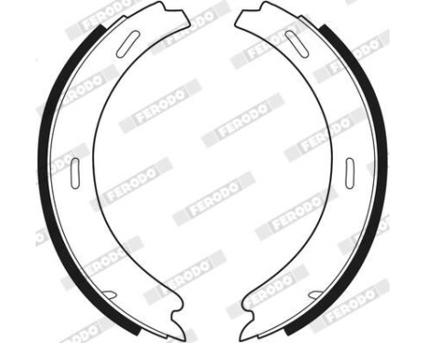 Brake Shoe Set, parking brake PREMIER FSB196 Ferodo, Image 3