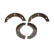 Brake Shoe Set, parking brake PREMIER FSB272 Ferodo