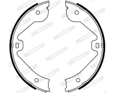 Brake Shoe Set, parking brake PREMIER FSB4000 Ferodo, Image 3