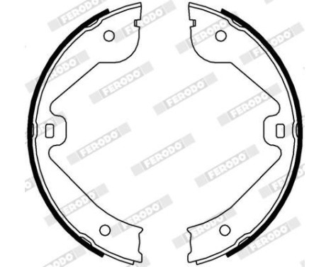 Brake Shoe Set, parking brake PREMIER FSB4000 Ferodo, Image 3