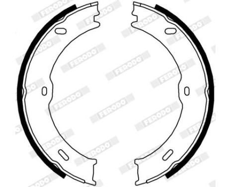 Brake Shoe Set, parking brake PREMIER FSB4001 Ferodo, Image 3