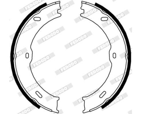 Brake Shoe Set, parking brake PREMIER FSB4001 Ferodo, Image 3