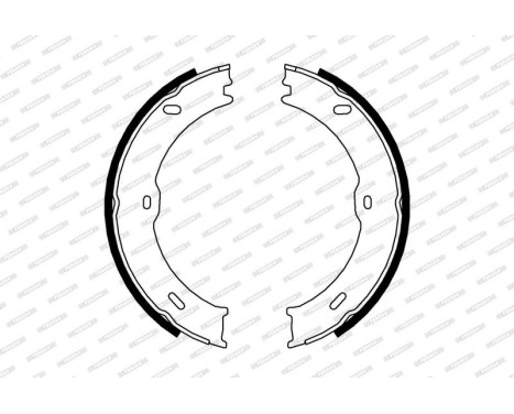 Brake Shoe Set, parking brake PREMIER FSB4001 Ferodo, Image 2
