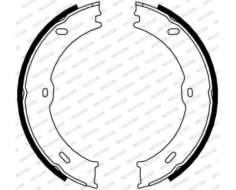 Brake Shoe Set, parking brake PREMIER FSB4001 Ferodo, Image 3