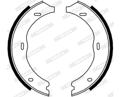 Brake Shoe Set, parking brake PREMIER FSB4003 Ferodo, Image 3