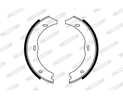 Brake Shoe Set, parking brake PREMIER FSB4003 Ferodo, Image 2