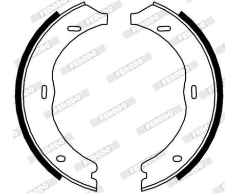Brake Shoe Set, parking brake PREMIER FSB4003 Ferodo, Image 3