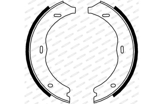 Brake Shoe Set, parking brake PREMIER FSB4003 Ferodo, Image 3