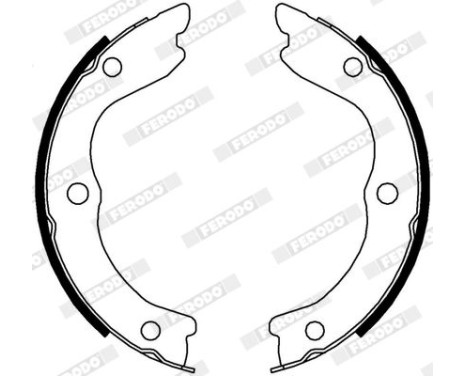 Brake Shoe Set, parking brake PREMIER FSB4004 Ferodo, Image 3