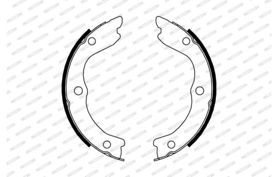 Brake Shoe Set, parking brake PREMIER FSB4004 Ferodo, Image 2